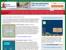 Tablet Screenshot of flashwonderland.com